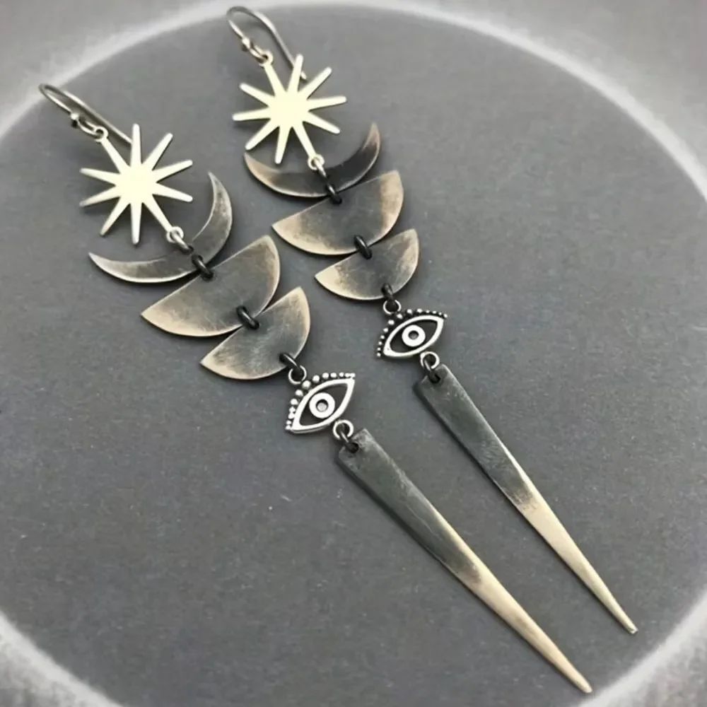 Evil eye dangle Earrings N1960